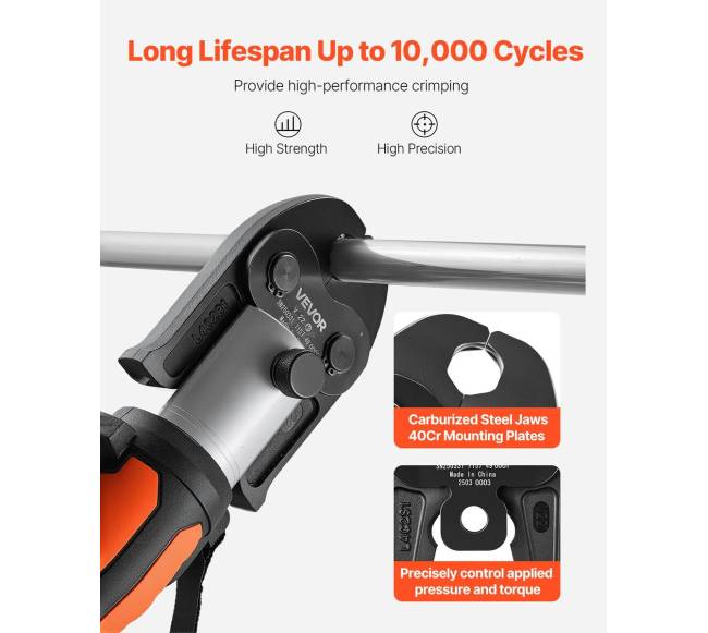 V22 spaudimo žandikaulis 22 mm V tipo vamzdžiams3