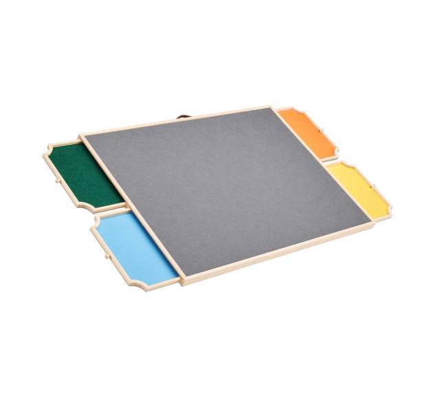 Medinė dėlionės lenta su stalčiais 86x63cm0