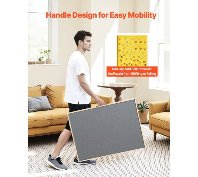 Medinė dėlionės lenta su stalčiais 86x63cm5