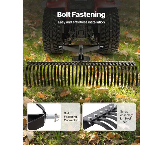 Traktoriaus velkamas vejasravis 152,5 cm4