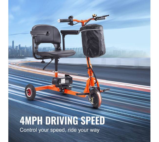 Nešiojamas triračis judumo motoroleris senjorams4