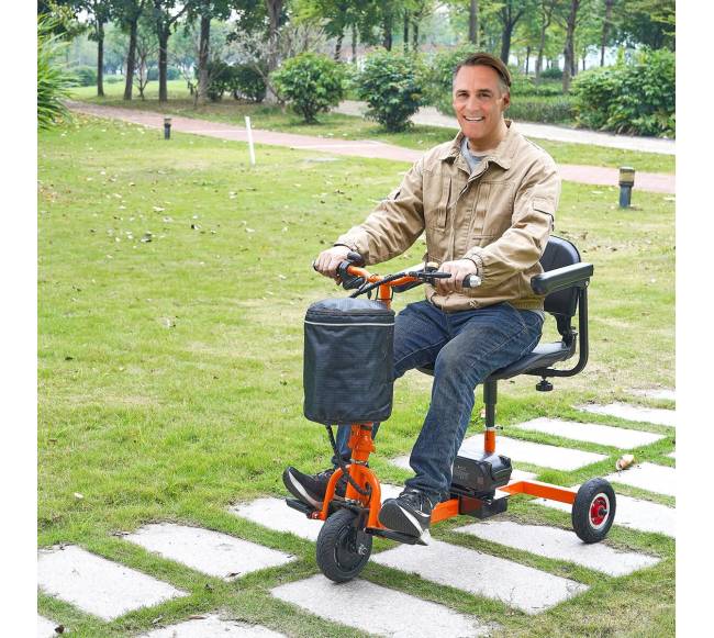 Nešiojamas triračis judumo motoroleris senjorams7