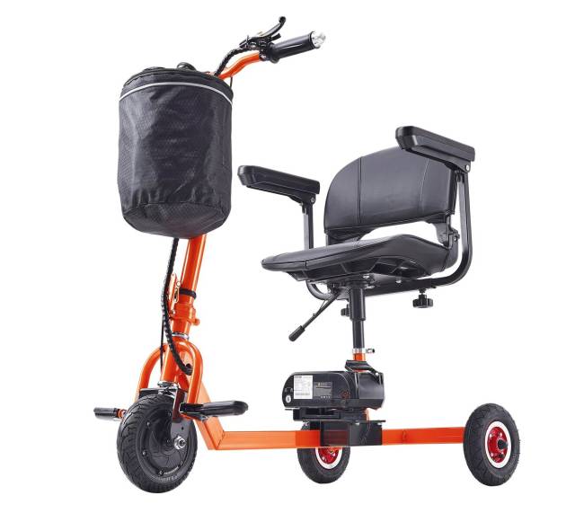 Nešiojamas triračis judumo motoroleris senjorams8