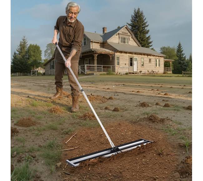 Vejos lyginimo grėblys su reguliuojama rankena7