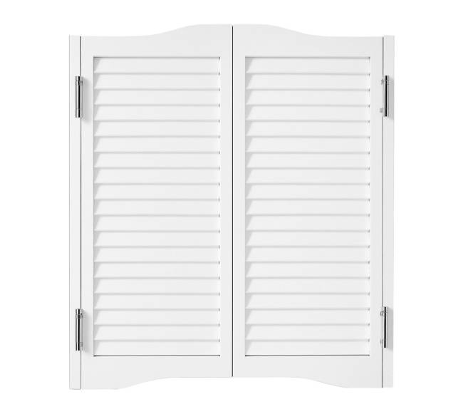 Supynės durys kavinėms, pušis, baltos, 81.3x91.4 cm0