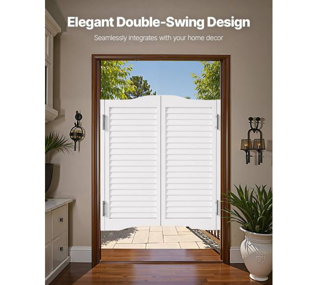 Supynės durys kavinėms, pušis, baltos, 81.3x91.4 cm1