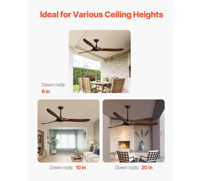 182 cm medinės mentės lubų ventiliatorius5