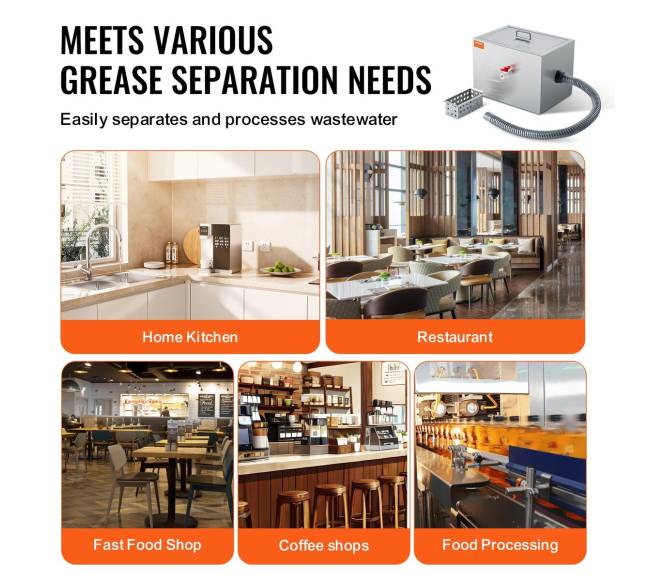 Nerūdijančio plieno riebalų gaudyklė virtuvei5