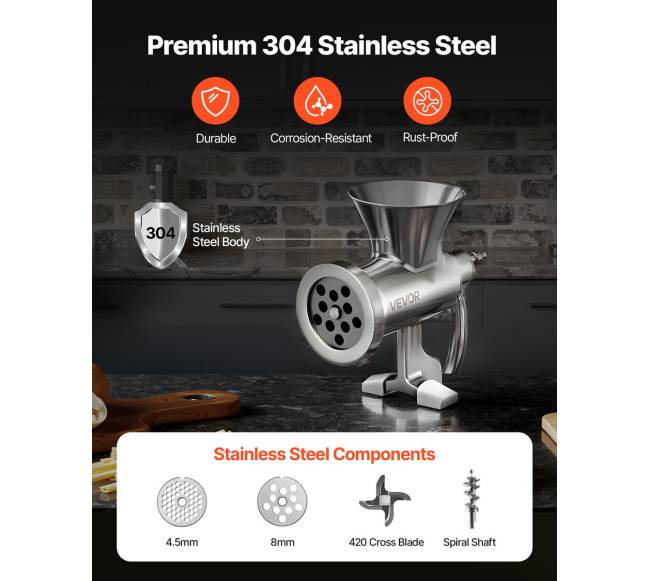 Rankinė mėsmalė su stalo spaustuku2