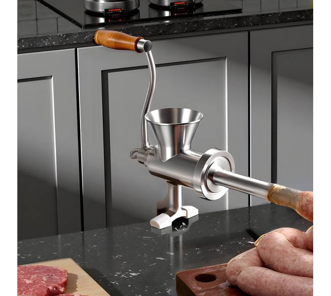 Rankinė mėsmalė su stalo spaustuku7