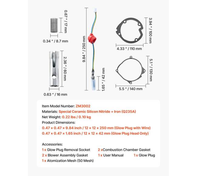 8V kaitinimo žvakių remonto rinkinys automobiliams6