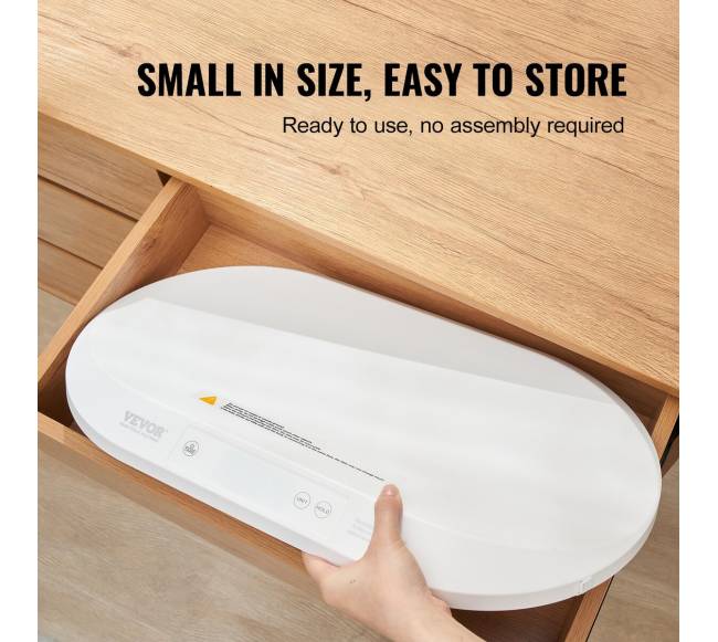 Kūdikio svarstyklės su matavimo juosta ir funkcijomis5