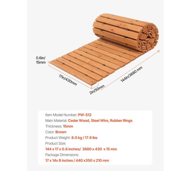 Medinis sodo takelis 3.6 m ilgio6