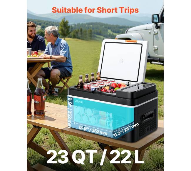 Automobilinis šaldytuvas su kompresoriumi, 22L1