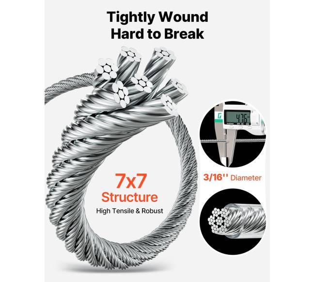 4,76 mm nerūdijančio plieno lynų rinkinys2