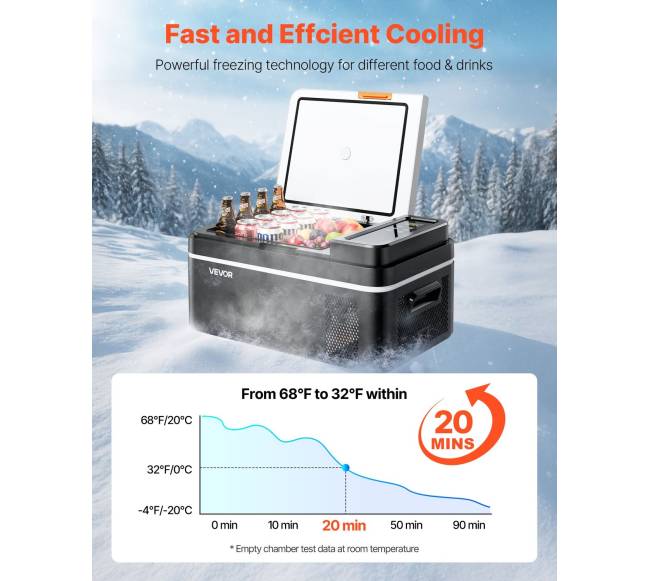 Automobilinis šaldytuvas su APP valdymu 20L2