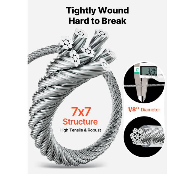 3,2 mm plieninio lyno rinkinys, 30,5 m2