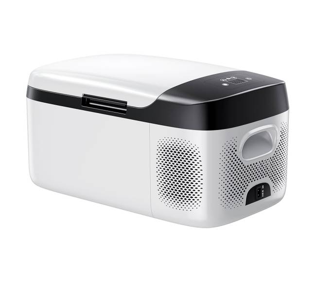 Automobilinis šaldytuvas su kompresoriumi ir valdymu0