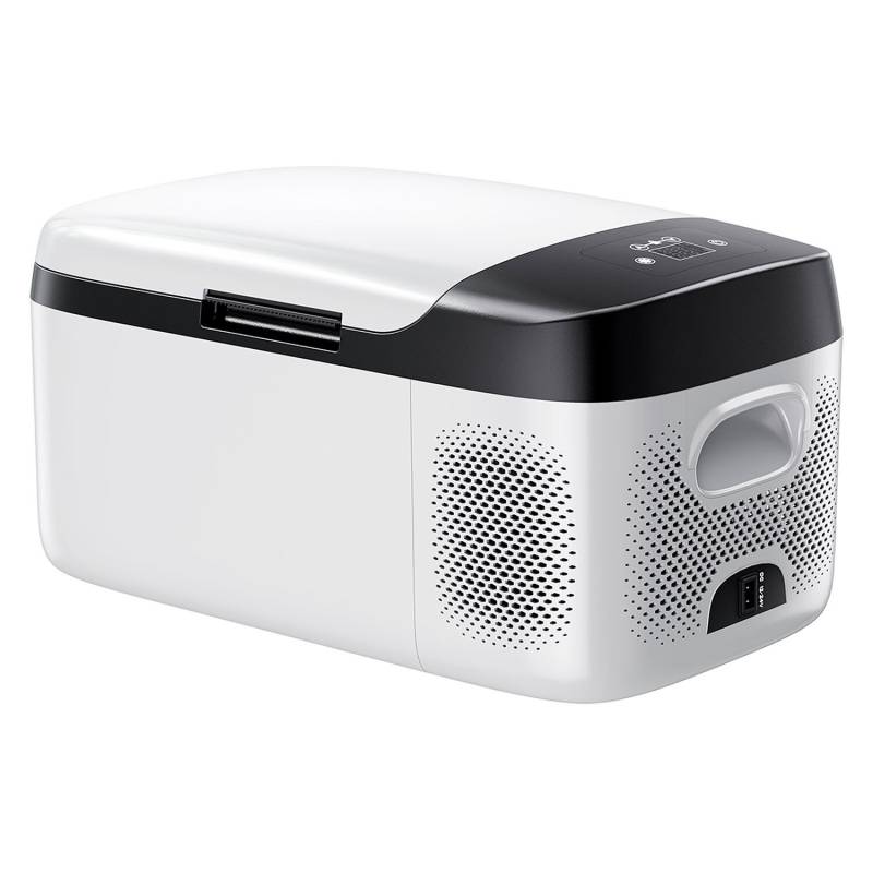 Automobilinis šaldytuvas su kompresoriumi ir valdymu0