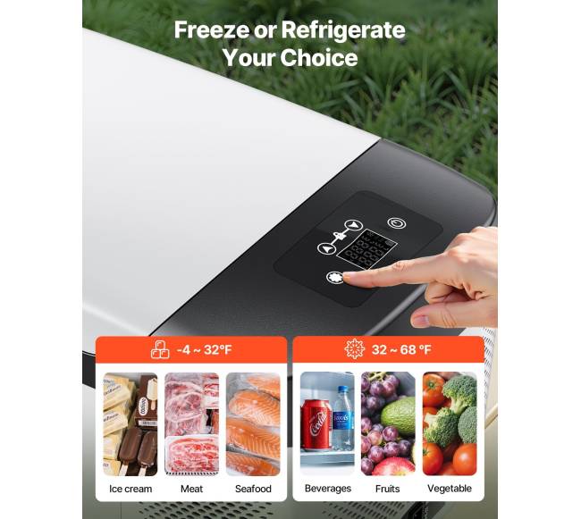 Automobilinis šaldytuvas su kompresoriumi ir valdymu3