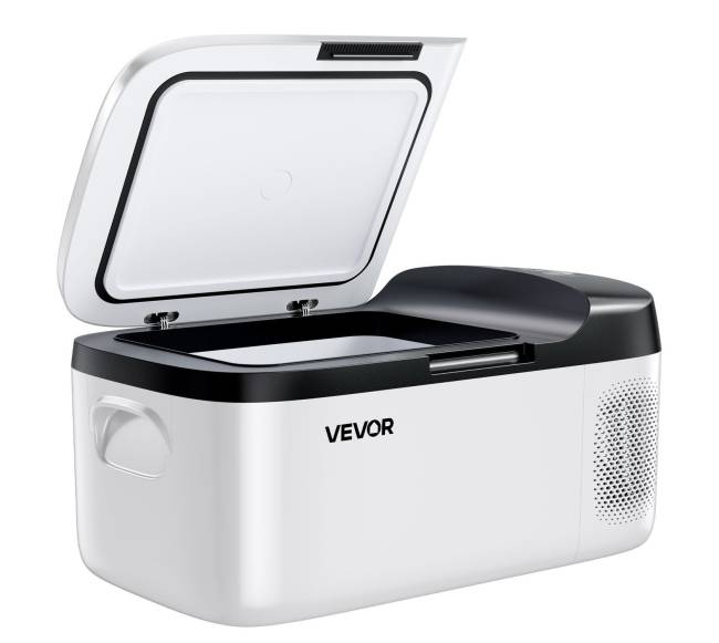 Automobilinis šaldytuvas su kompresoriumi ir valdymu9