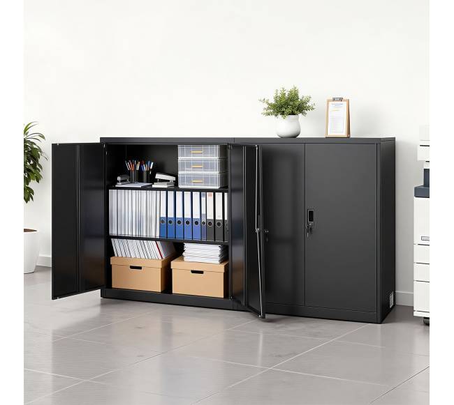 Plieninė metalinė spintelė su reguliuojamomis lentynomis7