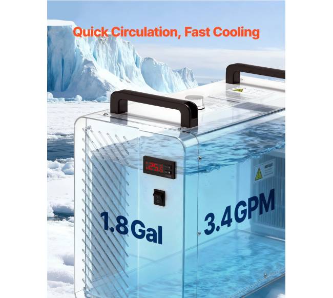 Pramoninis vandens aušintuvas su kompresoriumi4