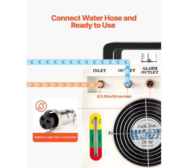 Pramoninis vandens aušintuvas su kompresoriumi6