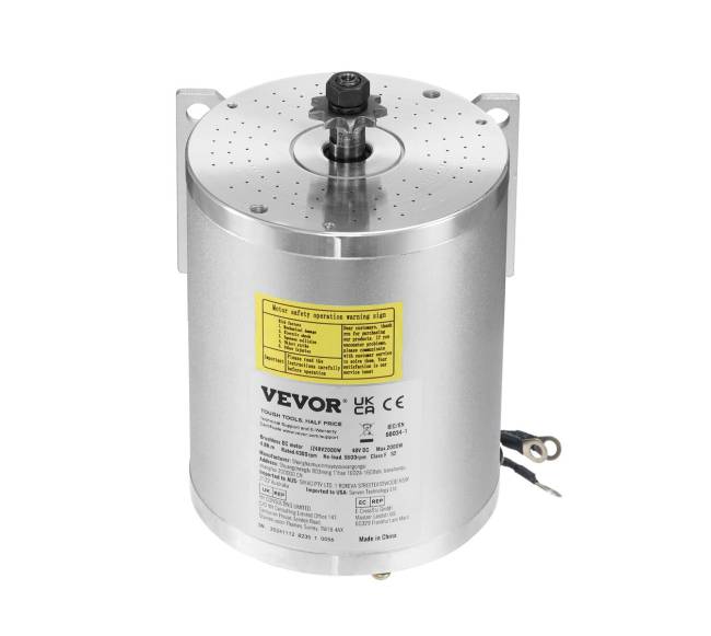 Elektrinis bešepetėlinis 48V 2000W variklis su valdikliu8