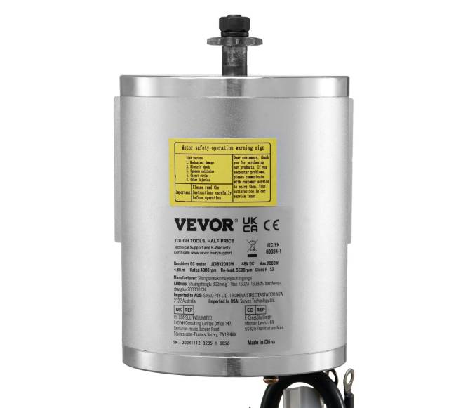 Elektrinis bešepetėlinis 48V 2000W variklis su valdikliu9