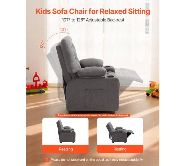 Vaikiška atlenkiama kėdė su laikikliais1