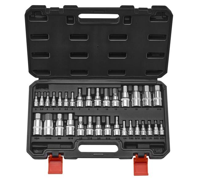 32 dalių šešiakampių galvučių rinkinys0