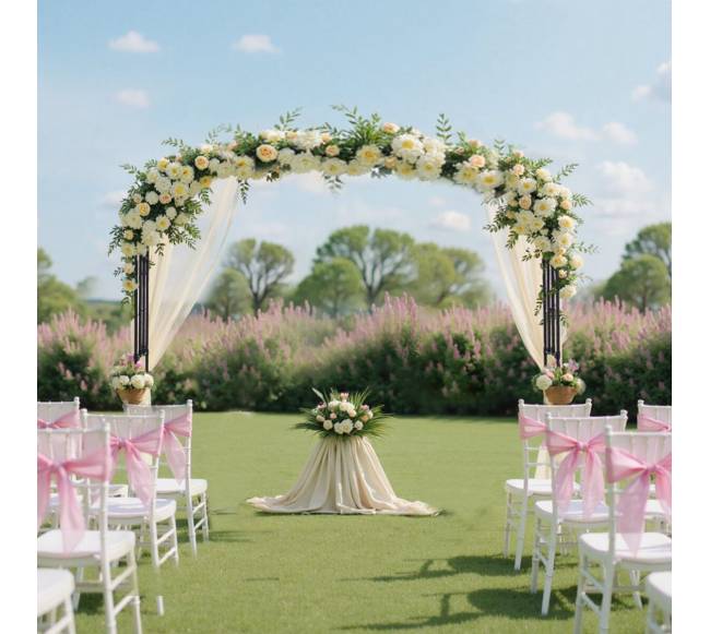 Metalinė sodo arka vijokliniams augalams7