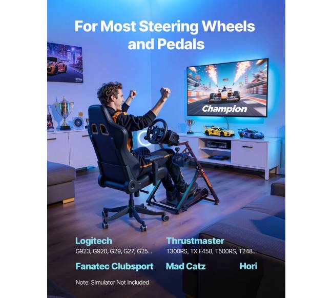 Sulankstomas lenktynių vairaračio stovas Logitech G923 G920 G29 G271