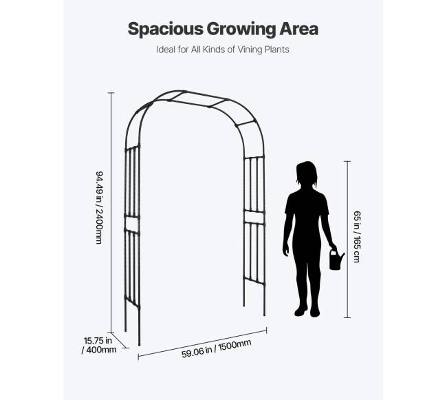 Metalinė sodo arka vijokliams4
