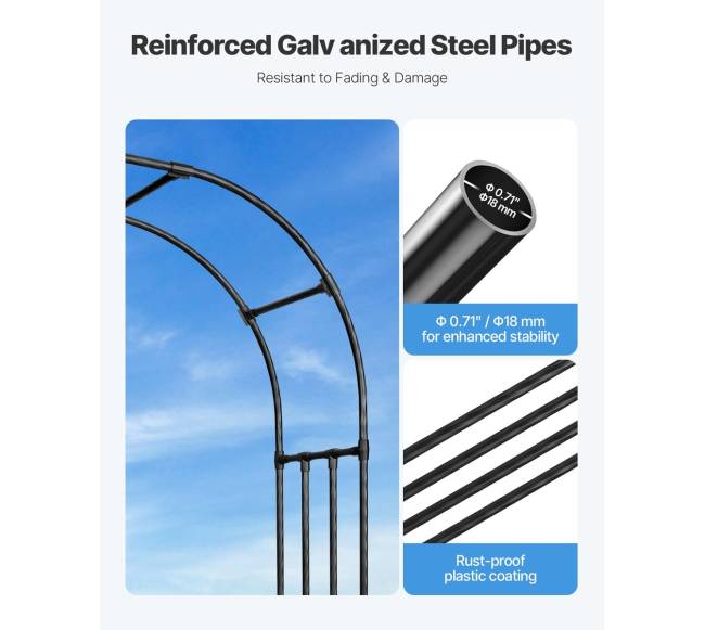 Metalinė sodo arka augalams2