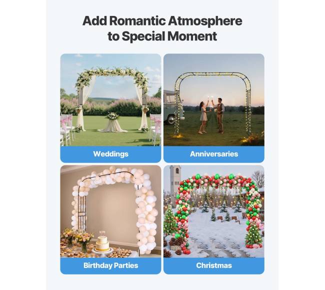 Metalinė sodo arka augalams5