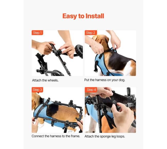 Neįgalų šunų vežimėlis iki 10 kg6