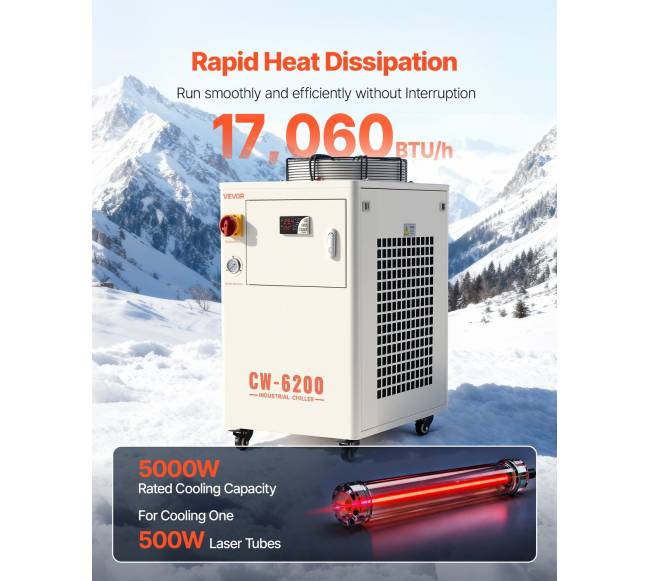 Pramoninis vandens aušintuvas, 5000W, su kompresoriumi1
