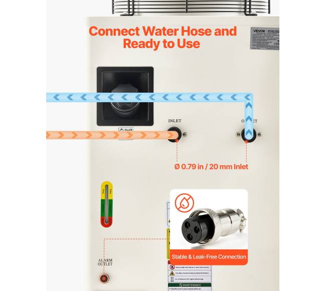 Pramoninis vandens aušintuvas, 5000W, su kompresoriumi6