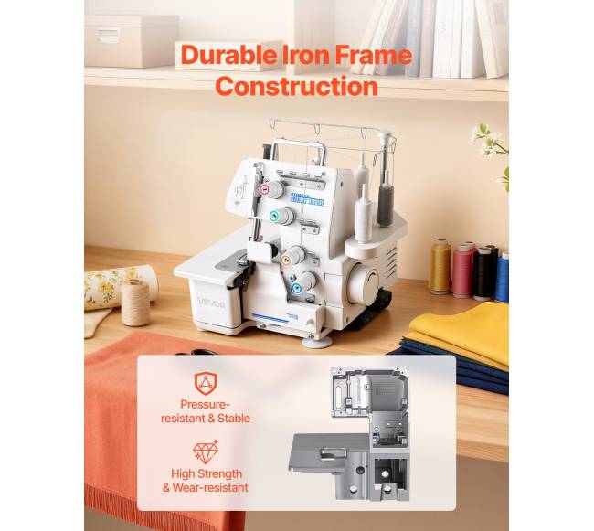 Overlok siuvimo mašina su LED apšvietimu5