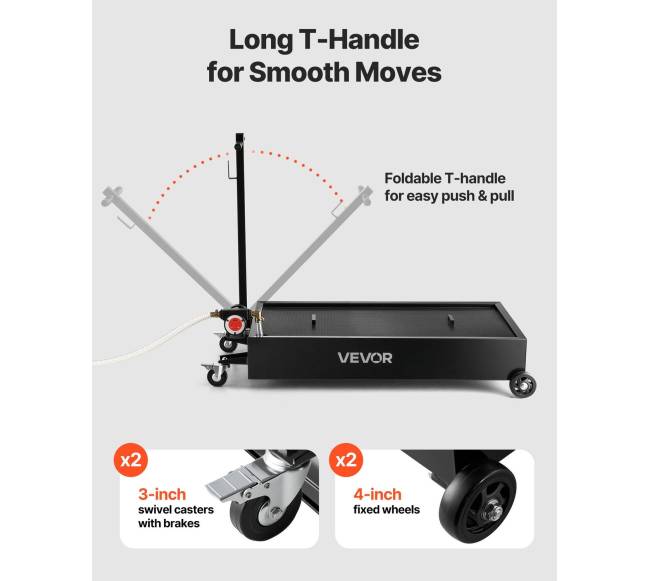 Mažos profilio alyvos išleidimo talpa su siurbliu4