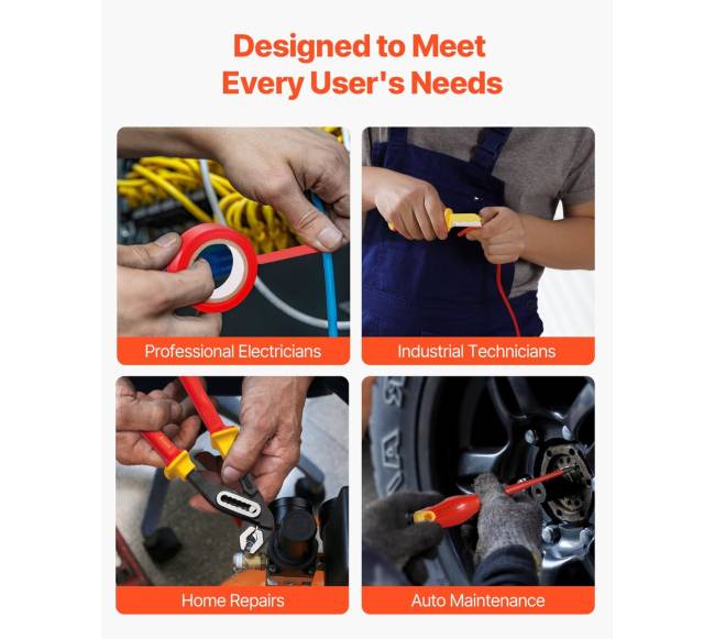 50 dalių izoliavimo atsuktuvų rinkinys elektrikams5