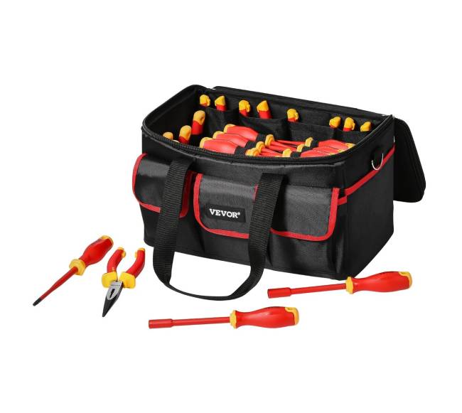 50 dalių izoliavimo atsuktuvų rinkinys elektrikams9