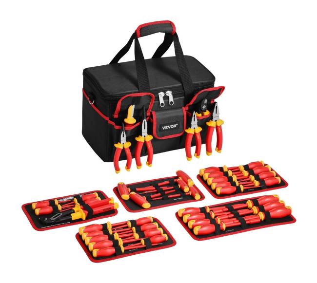 50 dalių izoliavimo atsuktuvų rinkinys elektrikams10