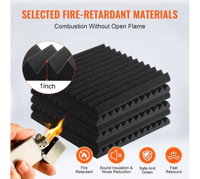 Akustinės putos 48 vnt lipnios sienai luboms2