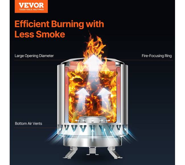 Stalo ugnies židinys iš nerūdijančio plieno1