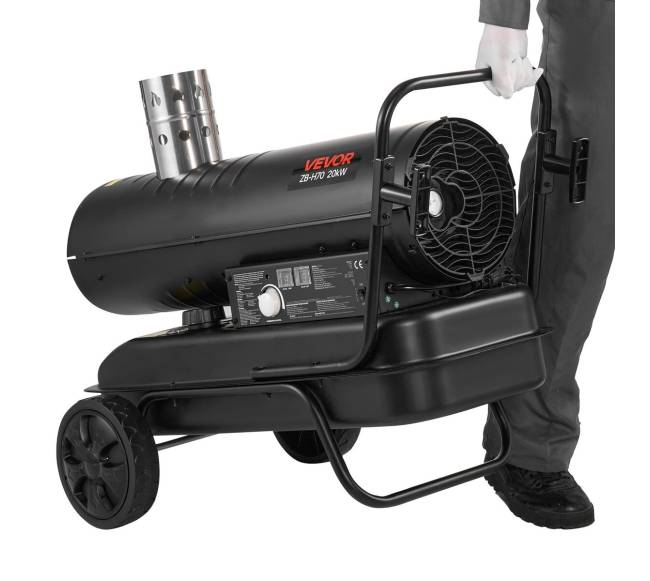 20 kW dyzelinis šildytuvas su ratukais10