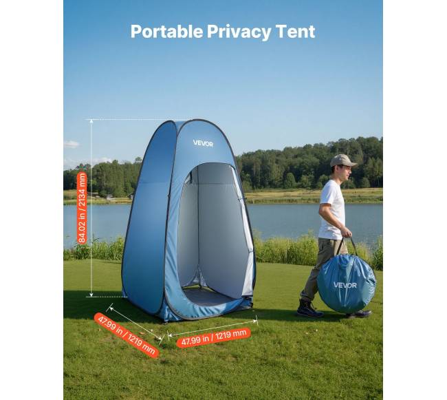 Išskleidžiama dušo palapinė, mobilus privatumo kambarys1