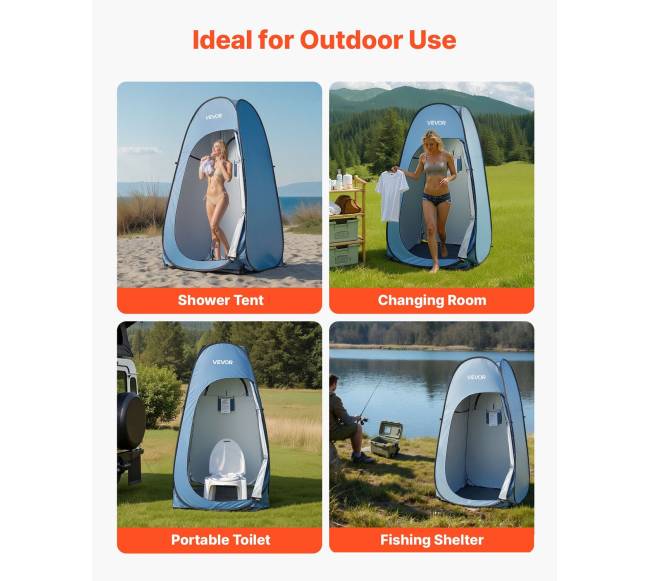 Išskleidžiama dušo palapinė, mobilus privatumo kambarys5